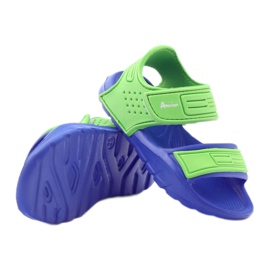 Vodní sandály American Club 0333 modrý zelená 4 Vodní sandály American Club 0333 modrý zelená 4