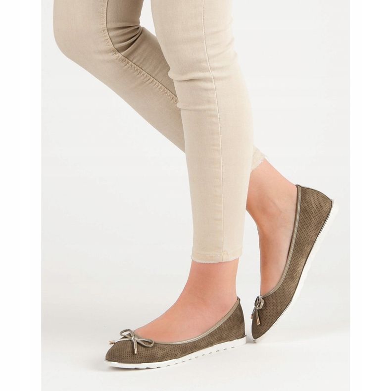 Small Swan Zelené balerínky zelený 2