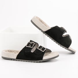 Kylie Klasické černé pantofle černá 1