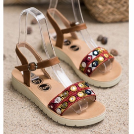 SHELOVET Neformální sandály hnědý 1