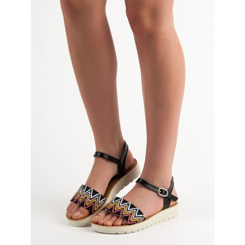 SHELOVET Neformální sandály černý 2