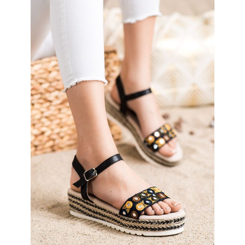 SHELOVET Sandály Na Platformě černá 1