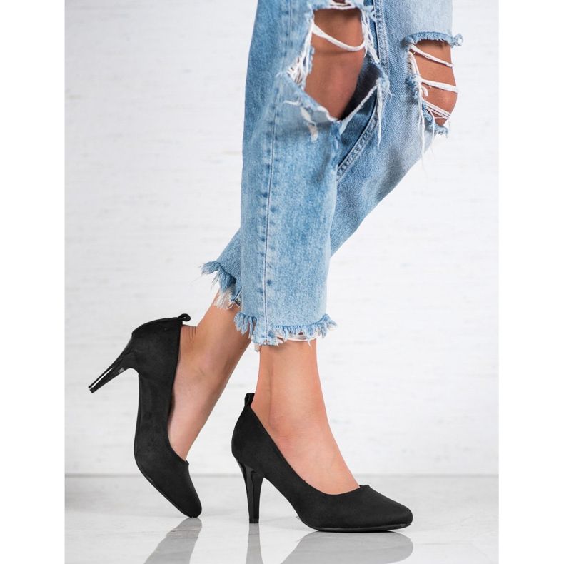 J. Star Pohodlné lodičky černá 2