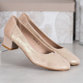 Textilní lodičky VINCEZA zlatý 1