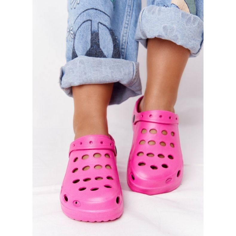 Flameshoes Dámské růžové pěnové pantofle Eva růžový 2