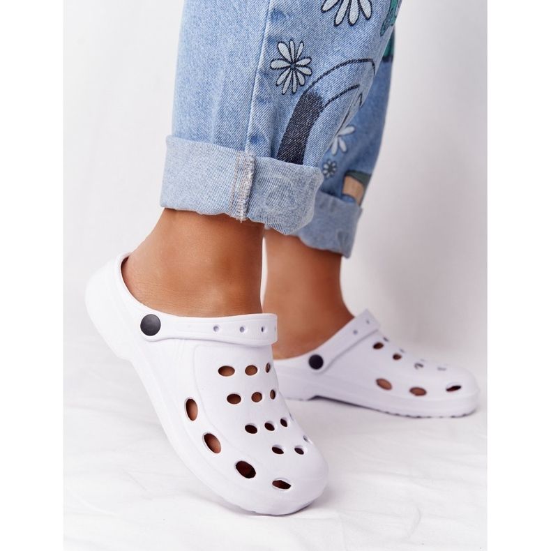 Flameshoes Dámské bílé pěnové pantofle Eva bílý 2