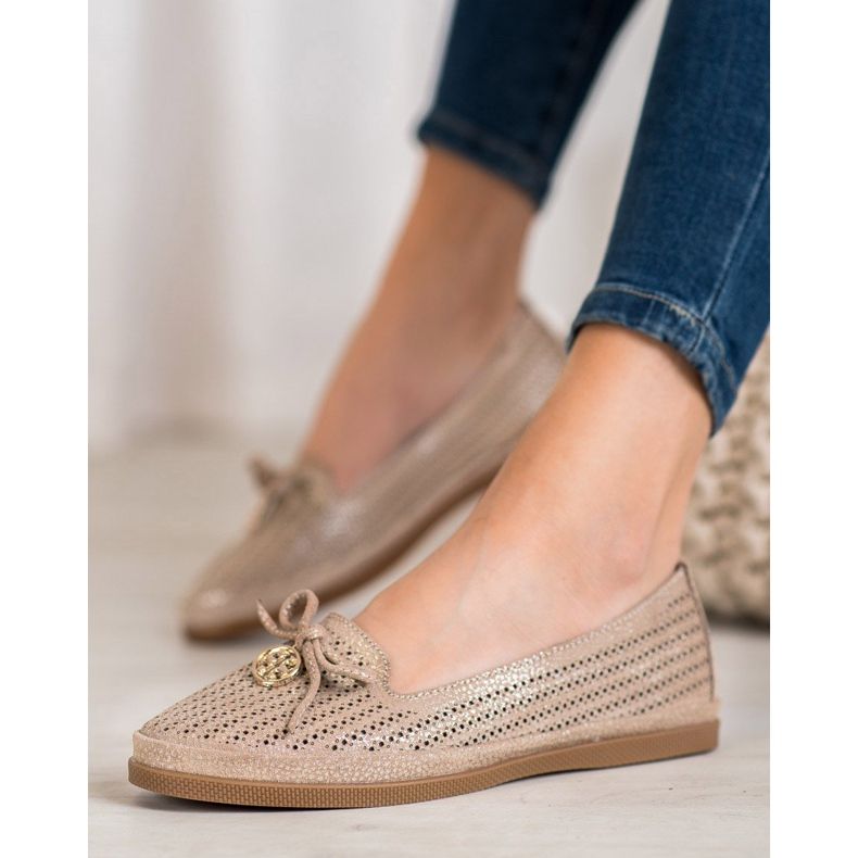 Stylové balerínky VINCEZA hnědý 1