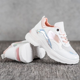 SHELOVET Stylové tenisky z ekologické kůže bílý vícebarevný 1 SHELOVET Stylové tenisky z ekologické kůže bílý vícebarevný 1