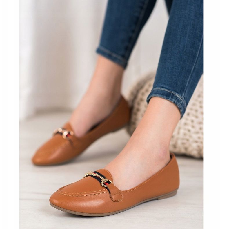 Clowse Módní páni s eko kůží hnědý 1