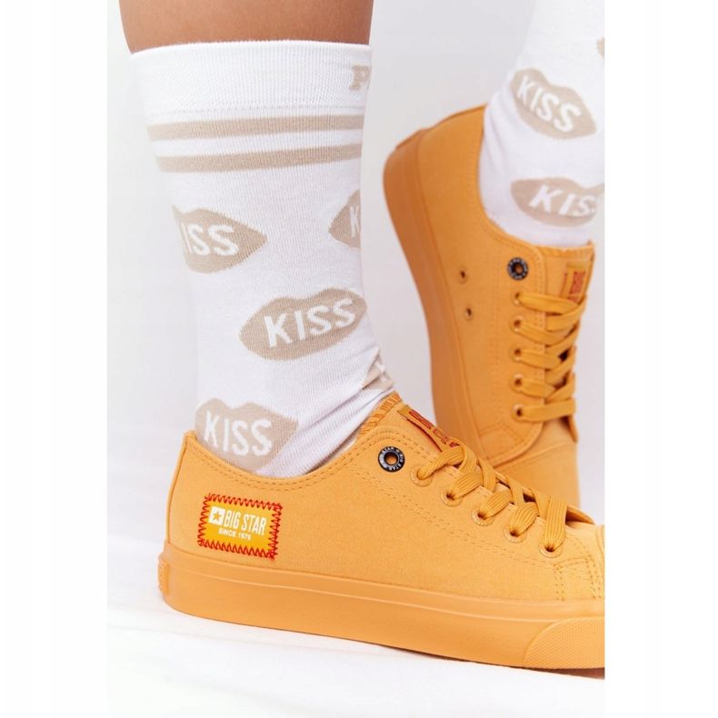 Dámské tenisky Big Star HH274134 žluté žlutá 1