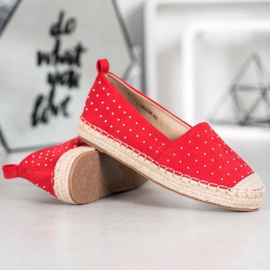 Goodin Červené semišové espadrilky 3