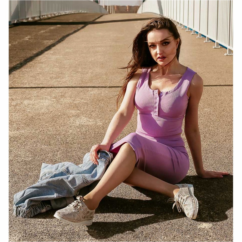 Kylie Kožené Brogues Na Platformě vícebarevný šedá 1