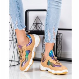 Kylie Stylové sportovní boty béžový vícebarevný 1 Kylie Stylové sportovní boty béžový vícebarevný 1