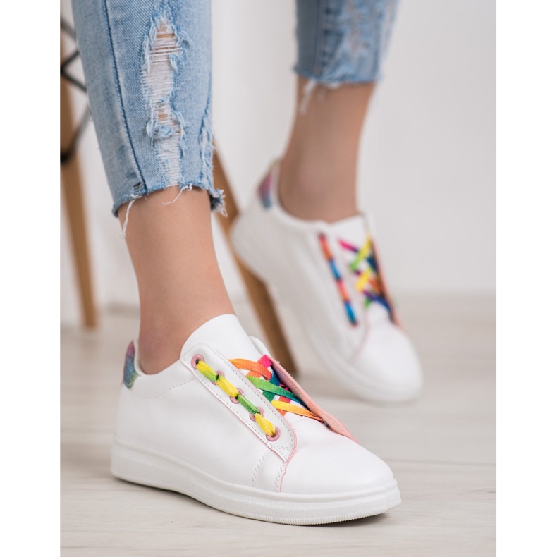 SHELOVET Módní sportovní obuv bílý 1