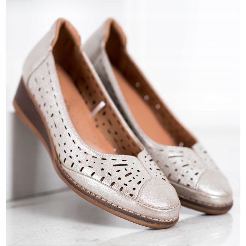 Čerpadla na klínu VINCEZA stříbrný šedá 1