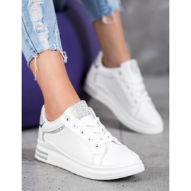 Diamantique Bílé sportovní boty bílý 1