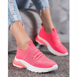 Bella Paris Prolamované tenisky růžový 1