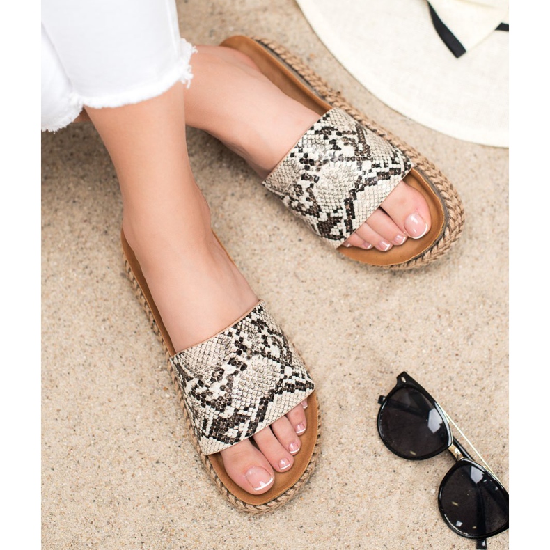 Comer Neformální pantofle na platformě vícebarevný 1