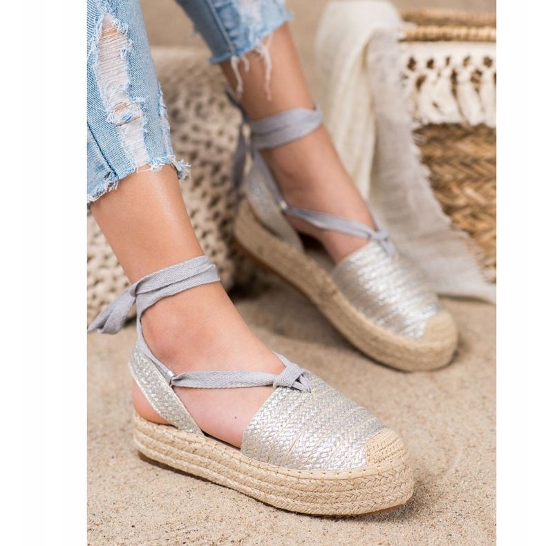 Seastar Svázané sandály Espadrilles šedá 1