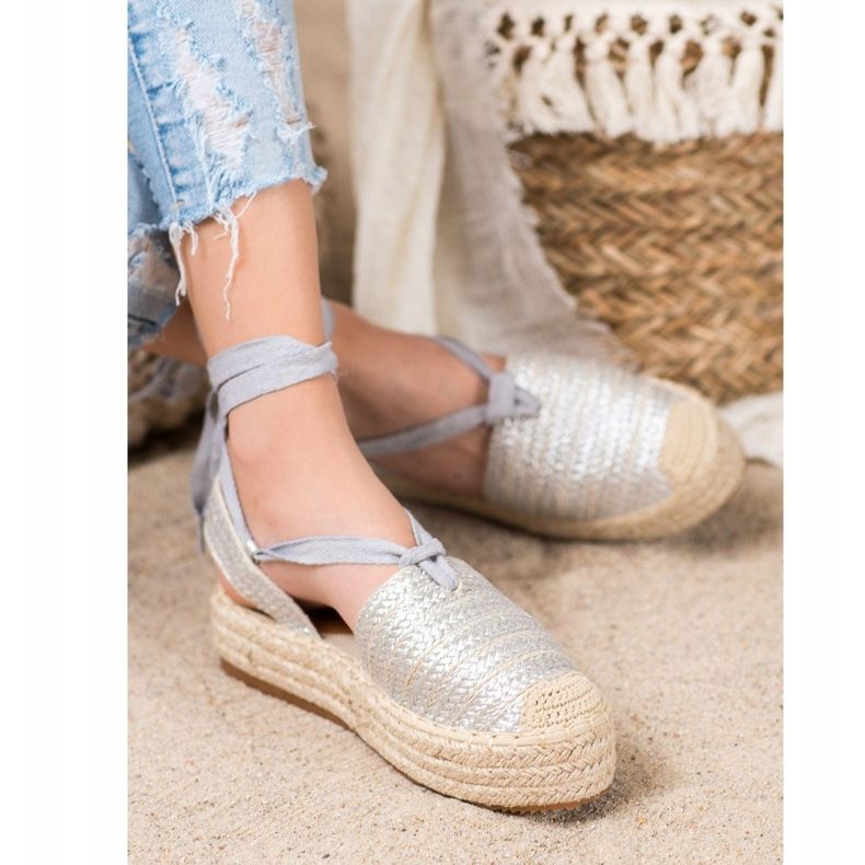 Seastar Svázané sandály Espadrilles šedá 2