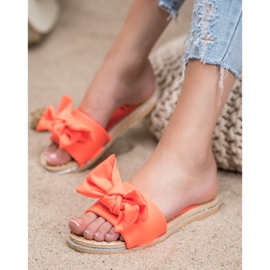 SHELOVET Stylové oranžové pantofle oranžový 2 SHELOVET Stylové oranžové pantofle oranžový 2
