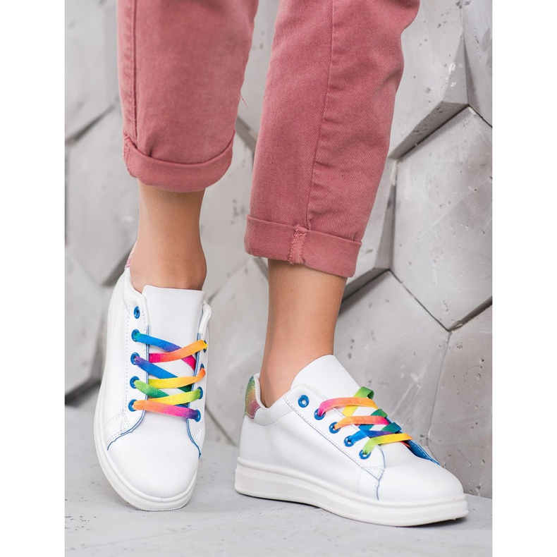 SHELOVET Módní sportovní obuv bílý 1