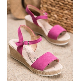 Filippo Neformální kožené sandály růžový 1