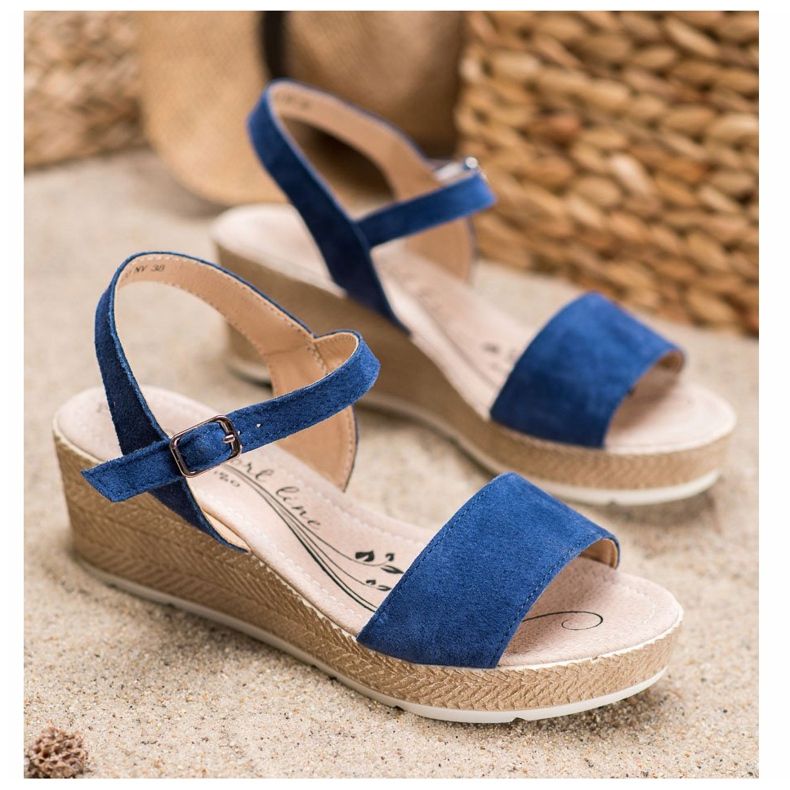 Filippo Neformální kožené sandály modrý 1