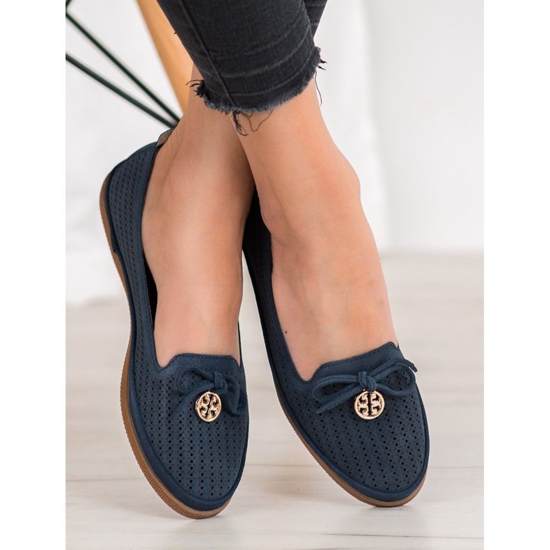 Stylové balerínky VINCEZA námořnická modrá 2