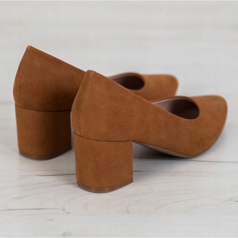 W. Potocki Klasické boty na vysokém podpatku hnědý 2