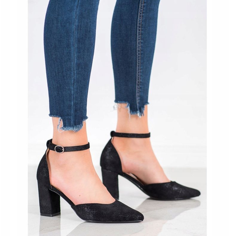 W. Potocki Semišové lodičky ve špici černá vícebarevný 1 W. Potocki Semišové lodičky ve špici černá vícebarevný 1