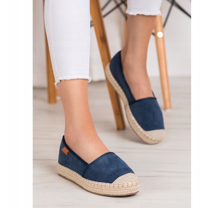 Goodin Prolamované espadrilky námořnická modř 2