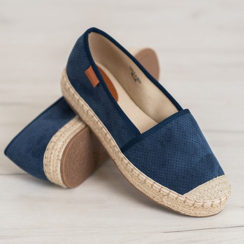Goodin Prolamované espadrilky námořnická modř 1