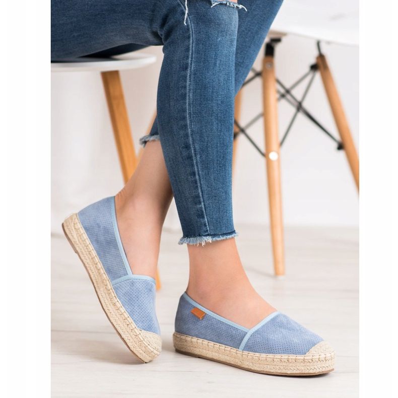 Goodin Prolamované espadrilky modrý 1 Goodin Prolamované espadrilky modrý 1