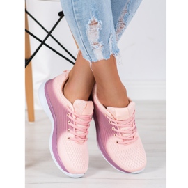 Bona Lehké sportovní tenisky fialový oranžový 1