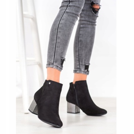 Goodin Černé semišové kozačky černý 1