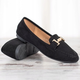 Anesia Paris Elegantní mokasíny černá 1