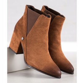 Hnědé kozačky VINCEZA hnědý 1