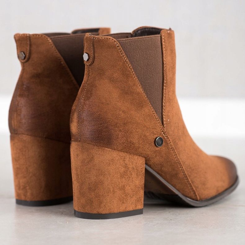 Hnědé kozačky VINCEZA hnědý 2