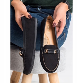 Fama Semišové mokasíny černá 2