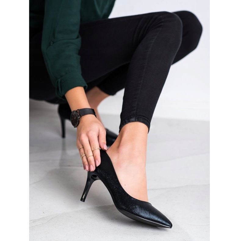 Goodin Stylové vysoké podpatky černá 2