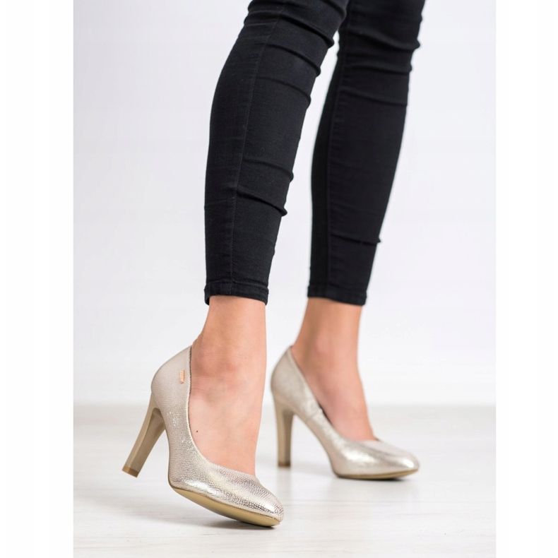 Goodin Lodičky na vysokém podpatku zlatý 1