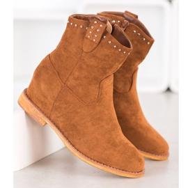 Super Mode Teplé kovbojky hnědý žluť 1