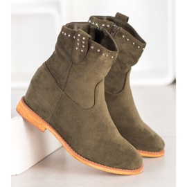 Super Mode Teplé kovbojky khaki 2