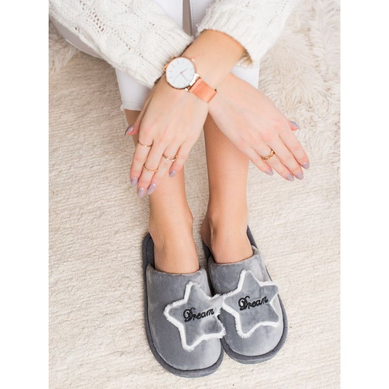 Bona Pohodlné pantofle snů šedá 2