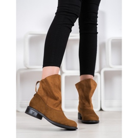 Weide Boty se širokým svrškem hnědý žlutá 1 Weide Boty se širokým svrškem hnědý žlutá 1