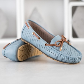 Kylie Pohodlné mokasíny hnědý modrý 1