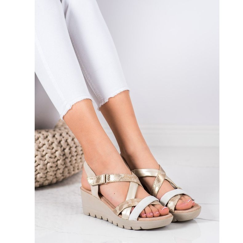 Kylie Lehké sandály se suchým zipem hnědý vícebarevný 1