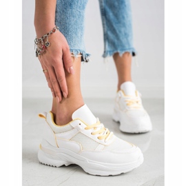 SHELOVET Klasické bílé tenisky bílý 2