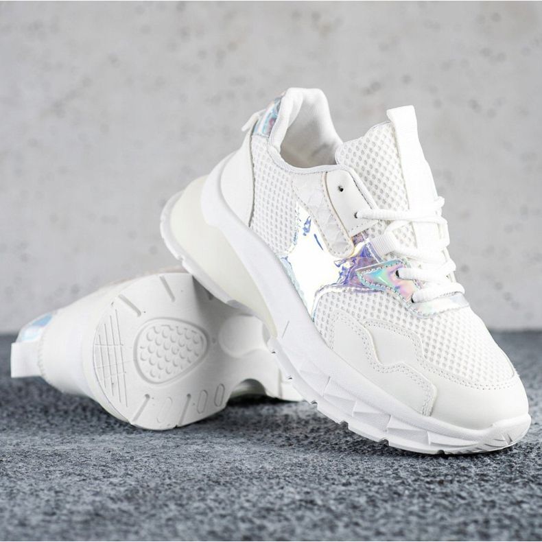 SHELOVET Módní tenisky bílý 1